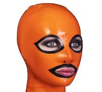 LBUZHOY LáTex Cabeza Cubrir MáScara de Montar Capucha de Goma Boca Abierta Ojos y Nariz Látex Natural Hecha a Mano para Cosplay(Size:XL-70CM)