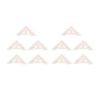 Lbvzxkad 10piezas 8X8Cm Tallado en Madera Esquina Onlay Apliques Decoración Muebles Sin Pintar Calcomanías Diagonales