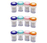 Lbvzxkad 12 PCS Limpiador Anual de Lentes de Contacto Lavador Caja de Lentes de Limpieza