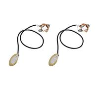 Lbvzxkad 2X Guitarra Acustica Transductor Amplificador Precableado Accesorio de Pastillas de Piezoeléctrico