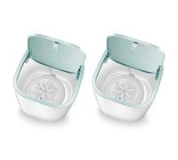 Lbvzxkad 2X Mini Lavadora Automática Deshidratada Doméstica Mini Tube 3.8L Lavado en Seco Ropa Interior Limpiador de Cuidado