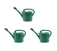 Lbvzxkad 3X Regadera con Verde 10 litros 2 Galones JardíN de Flores Botella de Agua Hervidor de Agua con Manejar Boca Larga