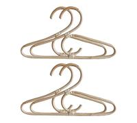 Lbvzxkad 4 Piezas Perchero de RatáN Estilo NóRdico Niños Organizador de Ropa Estante Niños Percha DecoracióN de HabitacióN