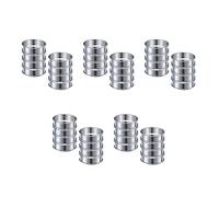 Lbvzxkad 40 Piezas 4,1 Pulgadas Anillos de Tarta de Muffin Anillo de Tarta Doble Molde de Anillo Redondo de Acero Inoxidable para Cocinar en Casa Herramientas para Hornear