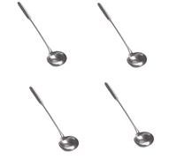 Lbvzxkad 4X CucharóN para Sopa, EspáTula para Wok, Cuchara de Pala de Manejar MáS una Prueba de Herrumbre, Resistencia Al, FormacióN Integral de Acero Inoxidable Duradero