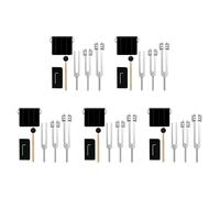 Lbvzxkad 5X Tuning Forks Set-128 Hz, 256 Hz, 512 Hz,Tuning Forks Perfect para Healing,Chakra,Sound Therapy,Keep Body, Mind y Spirit