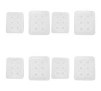 Lbvzxkad 8 Moldes Esféricos de Bolas de Silicona con Orificios para Joyería, Jabón de Arcilla Polimérica, Hecho de Cabujón, 12 mm de Diámetro, 16 mm (Juego de 2 Bolas)