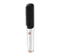 Lbvzxkad Cepillo Alisador de Cabello Inalámbrico Cepillo Alisador de Cabello Eléctrico Plancha de Barba para Peine Calentado Recargable