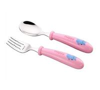 Lbvzxkad Cuchara Tenedor Caja Set Cubiertos 1 Paquete 2 Piezas Apto para Lavavajillas Cocina Restaurante Fiesta Infantil (Rosa)