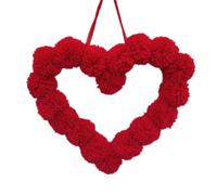 Lbvzxkad Guirnalda de Bolas de Pelo de Amor para el Día de San Valentín, Decoración de Interiores de Peluche, Decoración del Hogar, Propuesta de Boda, Decoración A