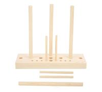 Lbvzxkad Herramienta para Hacer Lazos, Cintas, Tablero de Madera para Hacer Lazos, Kit de Palos para Manualidades de Bricolaje