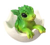 Lbvzxkad Huevos de Dragón Impresos en 3D, Juego de Manualidades para Decoración de Escritorio con Estatua de Dragón, Coleccionistas de Dragones Verde