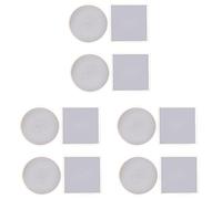 Lbvzxkad Paquete de 12 Moldes de Resina con Base de Posavasos de Forma Redonda Y Cuadrada, Moldes de Resina Epoxi UV DIY, Herramientas de Decoración del Hogar para Manualidades de Resina