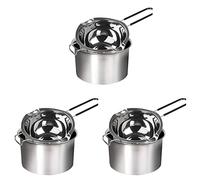 Lbvzxkad Paquete Doble de Acero Inoxidable de Doble Caldera, Capacidad para 6 Tazas