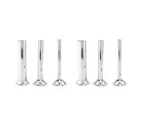 Lbvzxkad Tubo de Llenado de Embutidora de Salchicha de Acero Inoxidable de 6 Piezas Embudos Boquillas Tubo de Relleno de Piezas de Repuesto, Diámetro Base: 58 mm