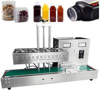 Lbxlhr Sellador Continuo por Inducción Electromagnética,Sellador De Banda,Máquina De Sellado Automático,Sellador De Tapas De Botellas De Plástico,Ancho Y Altura Ajustables(60-130mm)