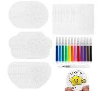 lbxtswpl Kit de pintura de textura de espuma mágica, juego de 45 piezas de papel de textura de espuma mágica, papel de textura hinchada, artesanía creativa para niños con pincel de agua de 12 colores