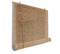 LBYDXD Persianas Enrollables De Bambú Retro Natural, Persianas De Caña, Aislamiento Térmico/Transpirables/Naturales, Cortinas Opacas con Polea, Tamaño Personalizable