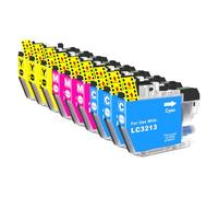 LC-3213 LC3211 Cartuchos de Impresora compatibles para Brother LC-3213 LC3211 para DCP-J572DW DCP-J772DW DCP-J774DW MFC-J497DW MFC-J491DW MFC-J890DW MFC-J895DW(3Cian, 3Amarillo, 3Magenta)