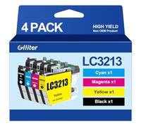 LC-3213 LC3211 - Cartuchos de tinta compatibles con Brother LC3213 para DCP-J572DW DCP-J772DW DCP-J774DW MFC-J497DW MFC-J491DW MFC-J890DW MFC-J895DW (negro, cian, magenta y amarillo, 4 unidades)