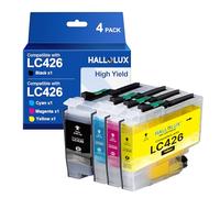 LC-426 LC426 - Cartuchos de tinta compatibles con impresoras Brother LC426XL LC426VAL para impresoras Brother MFC-J4335DW J4340DW J4535DW J4540DW (4 unidades, negro, cian, magenta, amarillo)