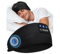 LC-dolida Auriculares Bluetooth con Diadema para Dormir y Deportes, Banda para Auriculares Deportivos, Máscara del Sueño, Banda Musical para Deporte, Jogging, Yoga, Viaje, Plata