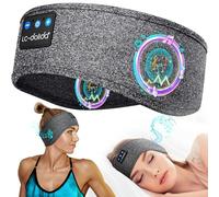 LC-dolida Auriculares para dormir con auriculares Bluetooth, más de 15 horas de reproducción, ultra suaves, con altavoces HiFi, diadema ligera para dormir, viajes, meditación, yoga, audiolibros