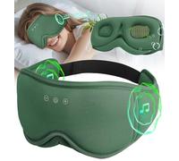 LC-dolida Máscara de dormir con Bluetooth, máscara de ojos de algodón y bambú 3D para dormir, auriculares para dormir de cero presión y 100% opacos para dormir de lado, viajes y siesta de oficina