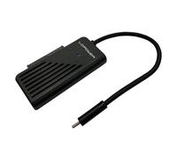 Adaptador LC-Power LC-ADA-USB-SATA-NVME USB-C SATA NVMe 10 Gbit/s Negro