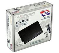 LC Power Caja externa LC-25BUB3 USB 3.0 S-ATA 2,5" Negro/Plata