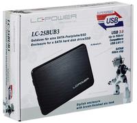 LC Power Boitier Externe Compatible LC-25BUB3 USB 3.0-2" 1/2 S-ATA (Noir/Argent)
