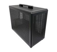 LC-Power Caja para PC Cuboid Gaming de 718 MB | Torre Micro-ATX con flujo de aire Push & Pull, diseño de malla integral | USB-C (Gen 3.2) | Espacio para 5 ventiladores de 120 mm | Piezas laterales sin