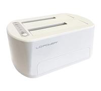 LC Power Base y estación de copia LC-DOCK-U3-VI – 2 SATA 2,5''/3,5'' USB 3.0 Blanco