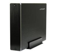 LC-Power LC-35U3-BECRUX-C1 Disco duro portátil 3.5" Negro recinto de almacenaje - Disco duro en red (3.5", SATA, Serial ATA II, Serial ATA III, 3.1 (3.1 Gen 2), USB Tipo C, Hembra, Disco duro portátil)