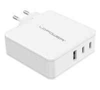 Lc-power lc-gan-100 cargador de dispositivo móvil universal blanco co