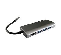 LC-Power LC-HUB-C-Multi-5 Interfaz Hub USB 3.2 Gen 1 (3.1 Gen 1) Tipo-C 5000 Mbit/s Antracita, Negro