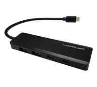 Lc-power lc-hub-u3-4-c hub de interfaz usb 3.2 gen 2 (3.1 gen 2) type-