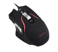 LC-Power m715B - Ratón (mano derecha, Óptico, USB, 4000 DPI, Negro, Plata)