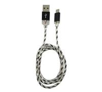 LC-POWER - USB-Kabel - USB (M) zu Micro-USB Typ B (M) - 2 A - 1 m - Schwarz, Silber Marca