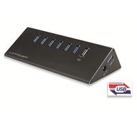 LC Power USB3.0 HUB LC de HUB de Aluminio de 2B de 7 7 Puerto Negro Retail