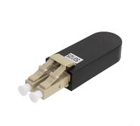 LC UPC Loopback Adaptador de fibra óptica Loopback Conector para probador de fibra monomodo, SM 9/125 OM1 OM2 OM3 OM4 Dispositivo de prueba de red (OM2 50/125)