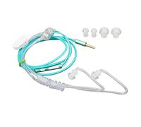 LC049 Auriculares Intrauditivos Binaurales Con Conducto de Aire, Antiradiación de Audio de 3,5 Mm, Con Tubo de Aire y Reducción de Ruido Sin Radiación (Verde)