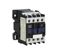 LC1 AC CJX2-0910 Contactor 9A Trifásico 3 Polos NO Voltaje de Bobina 380V 220V 110V 36V 24V 50/60Hz Montaje en Carril DIN 3P+1NO Normal Abierto(AC 220V)