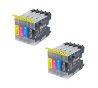 LC12 LC17 LC40 LC71 LC73 LC75 LC40 LC400 LC1220 LC1240 LC1280 Cartucho de Tinta, Compatible con Brother MFC-J6910CDW J6710CDW J840N J280W(2SET)