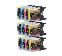 LC1220 LC1240 Cartucho de Tinta Repuesto Compatible con Brother MFC-J430W MFC-J5910DW MFC-J625DW MFC-J6510DW MFC-J6710DW MFC-J825DW DCP-J725DW MFC-J925DW Impresora(3Set)