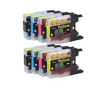 LC1220 LC1240 Cartucho de Tinta Repuesto Compatible con Brother MFC-J430W MFC-J5910DW MFC-J625DW MFC-J6510DW MFC-J6710DW MFC-J825DW DCP-J725DW MFC-J925DW Impresora(2Set)