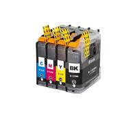 LC123 LC123XL Cartucho de Tinta Repuesto Compatible con Impresora Brother MFC-J4410DW MFC-J4510DW MFC-J870DW DCP-J4110DW DCP-J132W DCP-J152W DCP-J552DW(1SET)