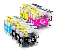 LC223XL Cartuchos Value Pack Compatible con Brother LC223 LC221 Cartuchos para Brother MFC J5320DW J4420DW J4620DW J480DW J5720DW J680DW J880DW J4625DW DCP J562DW 4120DW (3Schwarz 3Cyan 3Gelb 3Gelb