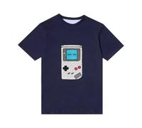 LC23- Camiseta bordada Gameboy- Tops- Mujer- Azul- L- Camiseta bordada Gameboy