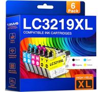 LC3219XL Cartuchos de Tinta compatibles Brother LC 3219XL Reemplazo para Brother MFC-J5330DW MFC-J5335DW MFC-J5930DW MFC-J6530DW MFC-J6930DW MFC-J6935DW (Cian Magenta Amarillo 6-Pack)